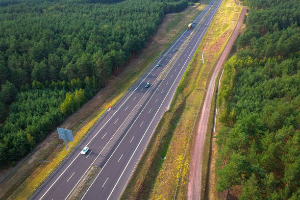 istock Aerial view of the highway 1169529269