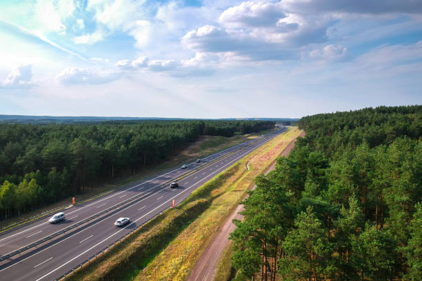 istock Aerial view of the highway 1169529277