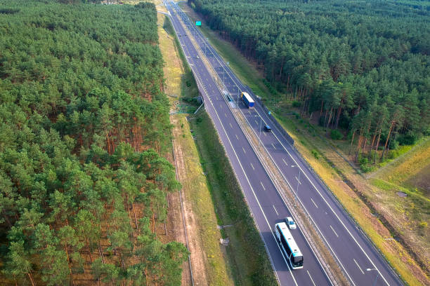 istock Aerial view of the highway 1169529378