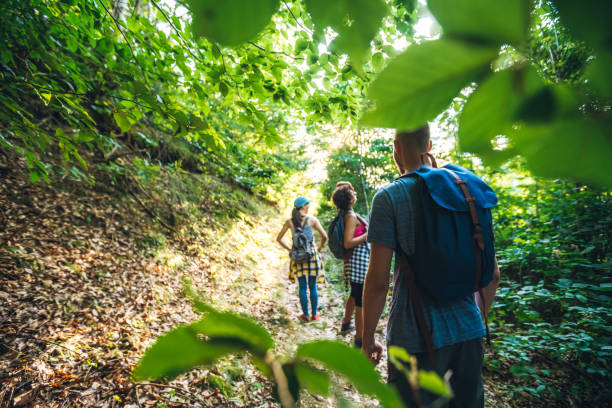 istock Group of Hikers in the forest 1169532295