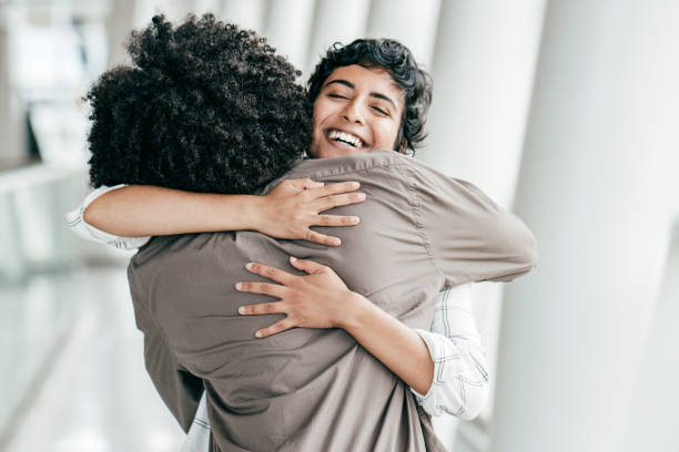 Big Hug Stock Photo - Download Image Now - Embracing, Two People