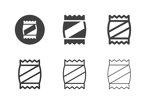 Snack Icons Multi Series Vector EPS File.