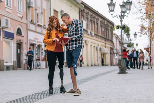 istock Disability students in city 1169541810