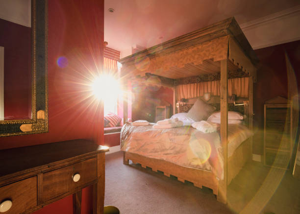 istock Canopy bed in a Luxury Hotel Suite 1169546666