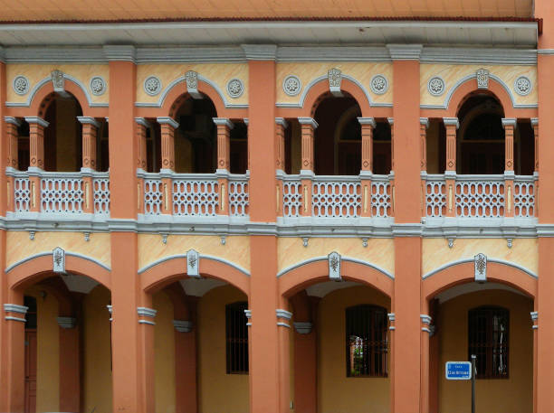 istock Episcopal palace - colonial arcade, Malabo, Equatorial Guinea 1169550382