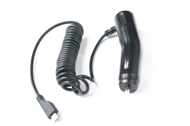 istock Usb car charger isolated on white background.Copy space. 1169551146
