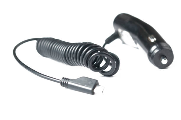 istock Usb car charger isolated on white background.Copy space. 1169551988