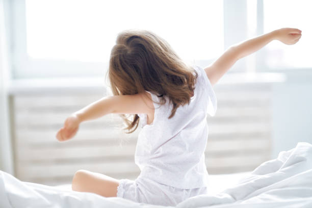 istock Child is waking up from sleep. 1169555621