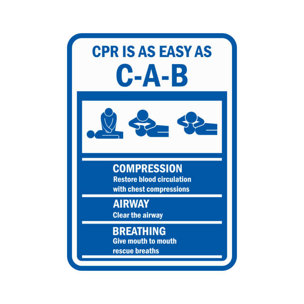 ilustraciones, imágenes clip art, dibujos animados e iconos de stock de cpr pulmonar resuscitation signo y símbolo - cpr emergency services urgency emergency sign