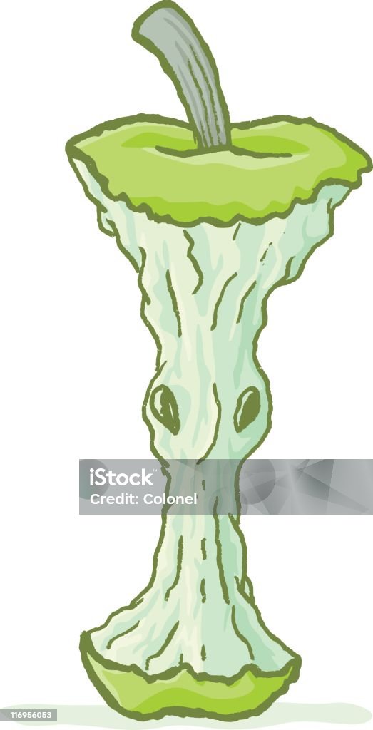 Abstract Apple Core Apple Core Stock Illustration - Download Image Now - Apple - Fruit ...