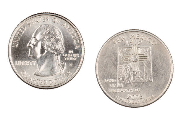 istock New Mexico 2008d State Commemorative Quarter isolated on a white background 1169563684
