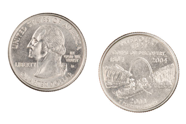 istock Missouri 2003d State Commemorative Quarter isolated on a white background 1169563740