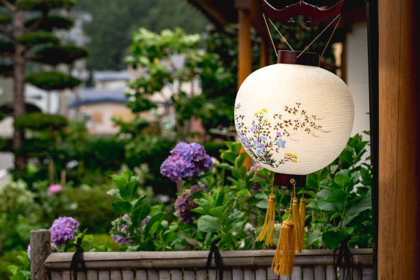 obon, festival of the dead - japanese lantern imagens e fotografias de stock