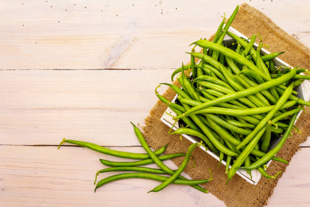 istock Phaseolus vulgaris, green common bean or kidney bean 1169565295