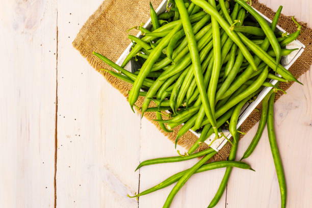 istock Phaseolus vulgaris, green common bean or kidney bean 1169565347