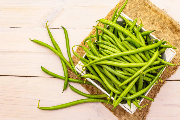 istock Phaseolus vulgaris, green common bean or kidney bean 1169565384