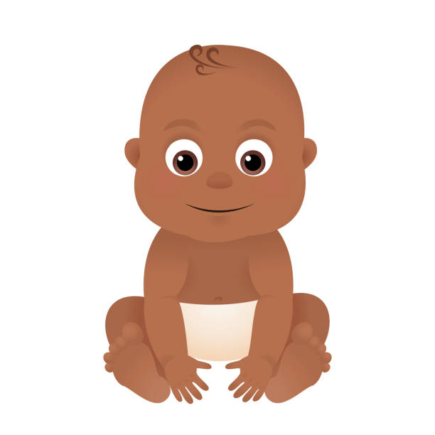 African American Baby Stock Illustration - Download Image Now -  African-American Ethnicity, Doll, African Ethnicity - iStock