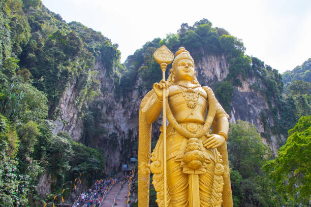 istock Batu cave with a sacred statue in Malaysia. 1169568807