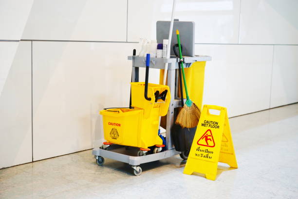 istock Bucket with cleaning products and tools 1169572088