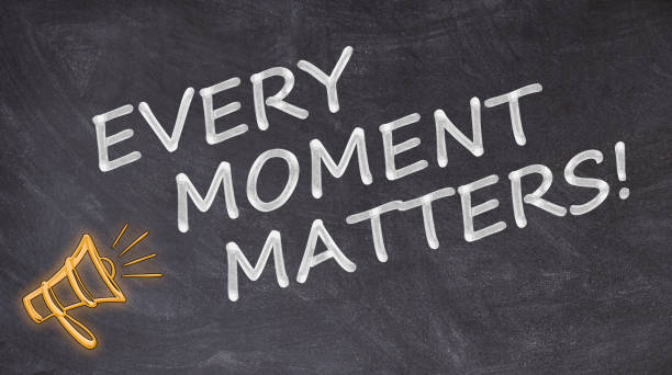 istock Every moment matters written on blackboard with megaphone 1169579372