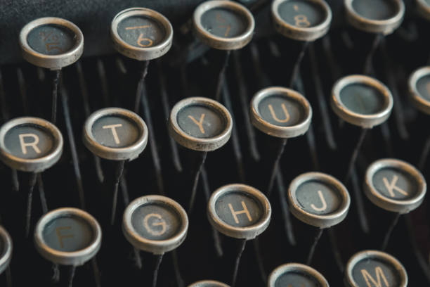 istock Close-up of typewriter keys. 1169579877