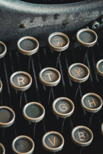 istock Close-up of typewriter keys. 1169583186