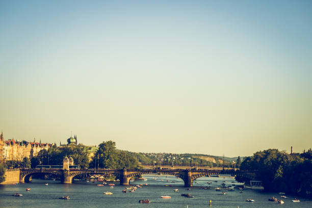 istock Legion Bridge is granite bridge on Vltava river in Prague. 1169584447