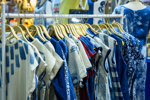 istock Tie-dye pattern of women shirts. 1169590684
