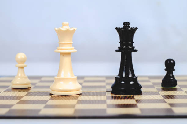 istock chess figure on board game concept for competition and strategy. 1169593723