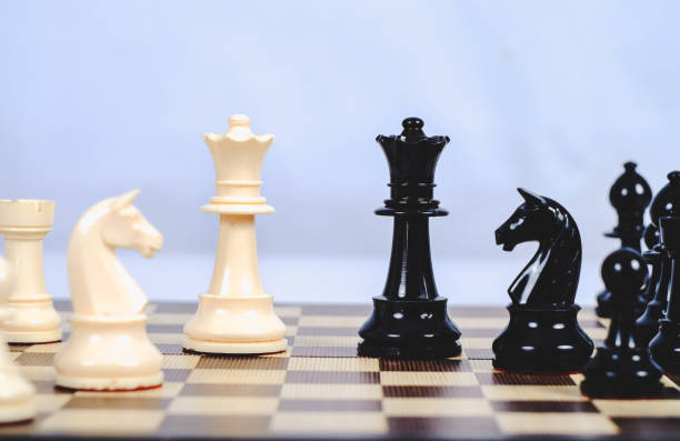 istock chess figure on board game concept for competition and strategy. 1169593725