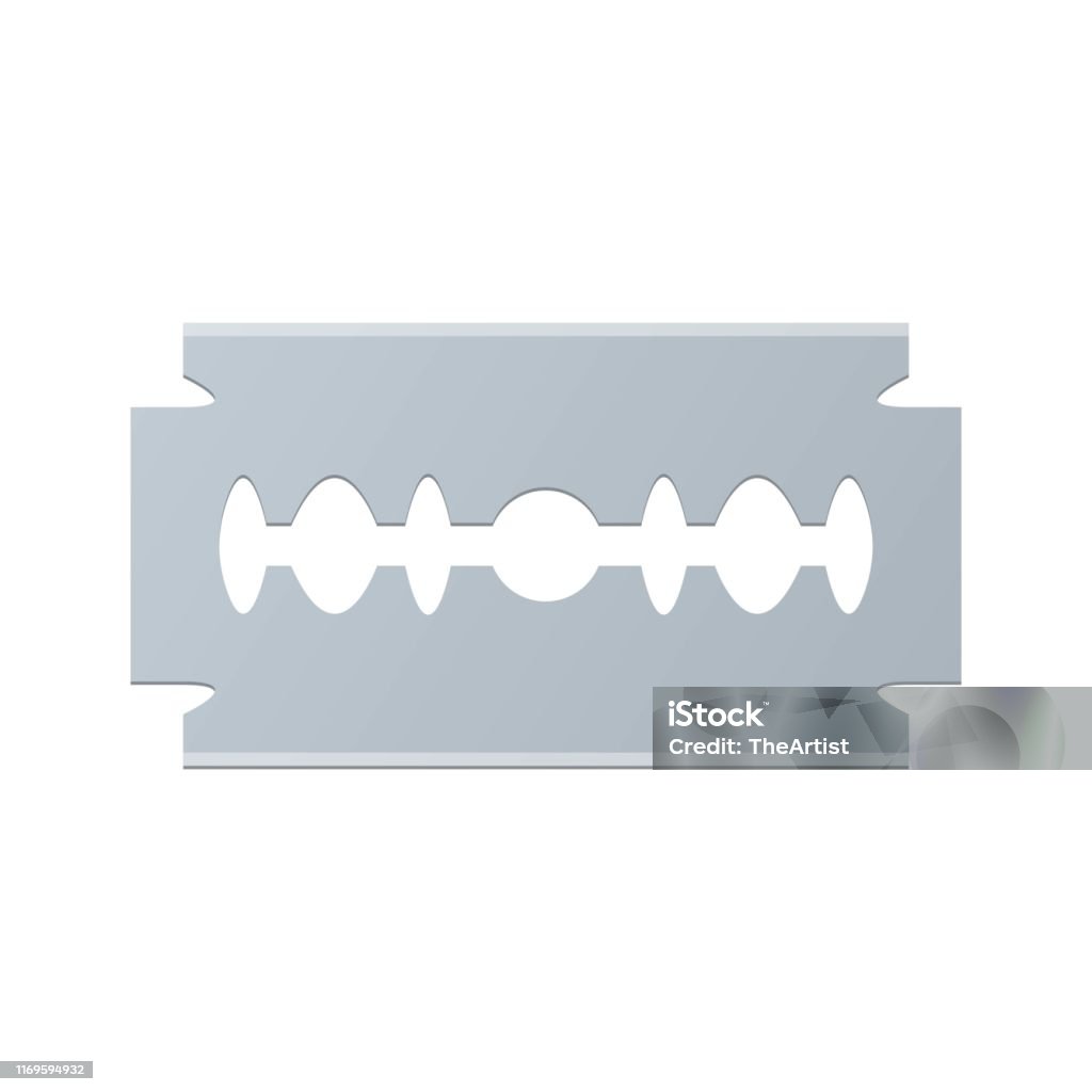 Razorblade Pattern Background Razor Blade Vector Design Illustration Isolated On White Background ...