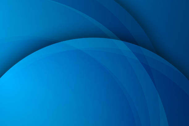 Abstract blue background, circular overlay Abstract blue background, circular overlay blue circle stock illustrations