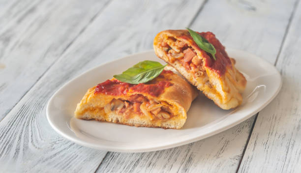 istock Homemade calzone on the plate 1169601045