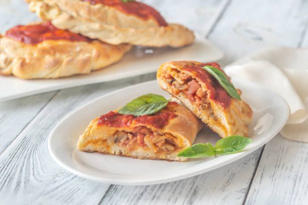 istock Homemade calzone on the plate 1169601068