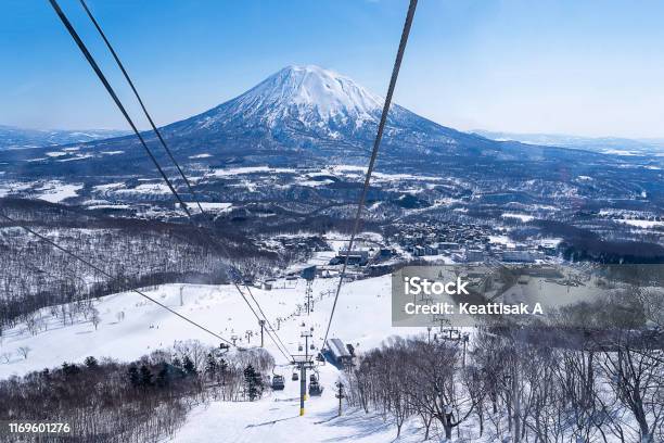 Snow Ski Activity At Mount Yotei Niseko Hokkaido Japan Stock Photo - Download Image Now