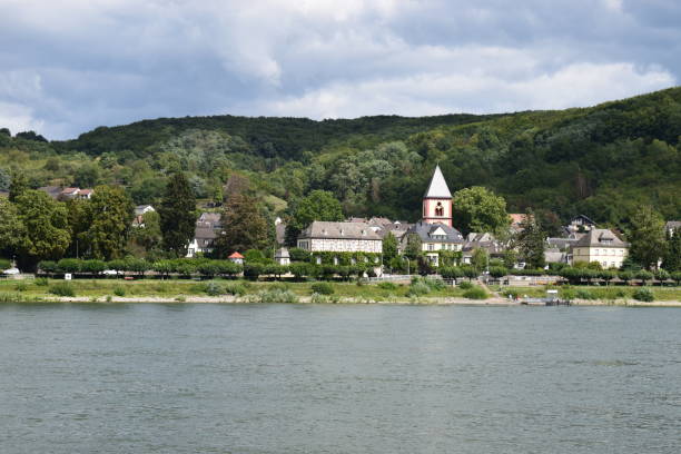 istock view across Rhine to Erpel 1169601994
