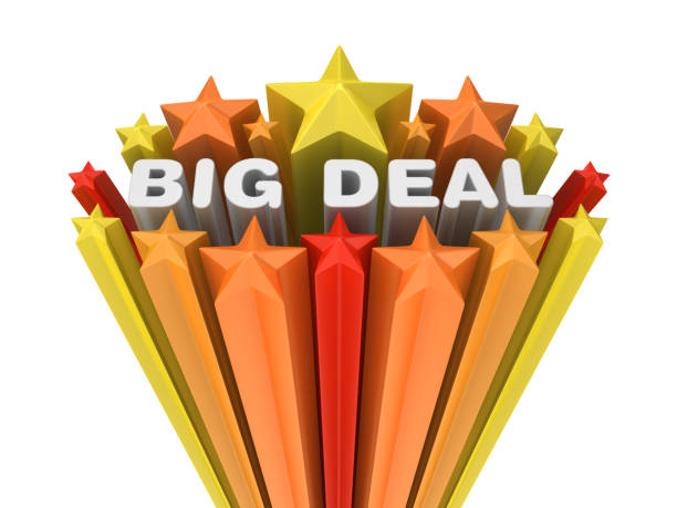 istock Colorful Stars with BIG DEAL Phrase - 3D Rendering 1169602537