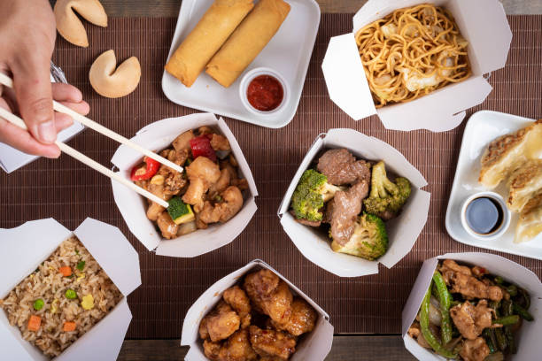 istock delivery image, american chinese food in boxes 1169604119
