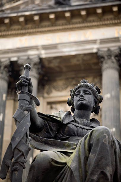 sculpture in front of Prague's National Museum
