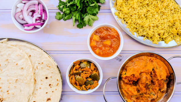 istock Indian Style Vegetarian Kofta Curry With Pilau Rice 1169609703