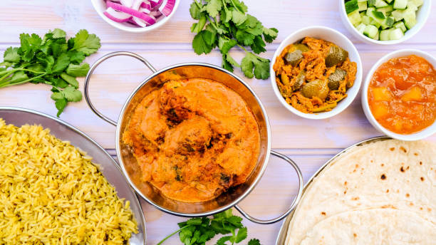 istock Indian Style Vegetarian Kofta Curry With Pilau Rice 1169609808
