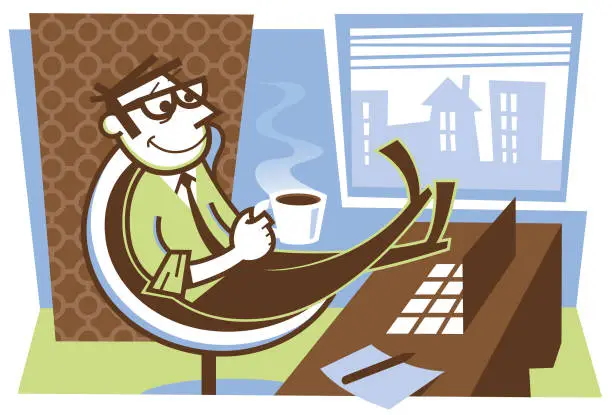 Vector illustration of Office Coffee