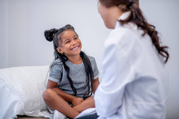 istock Little girl at doctor's office 1169620947
