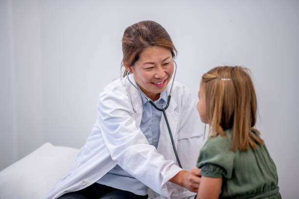 istock Little girl at doctor's office 1169620951