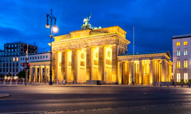 istock Brandenburg Gate (Brandenburg Gate) at night, Berlin, Germany 1169622209