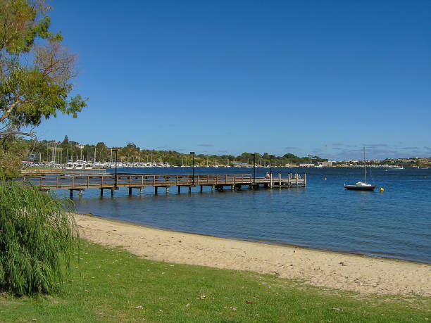 The jetty at Bicton Baths on the Swan River, Perth in Western Australia