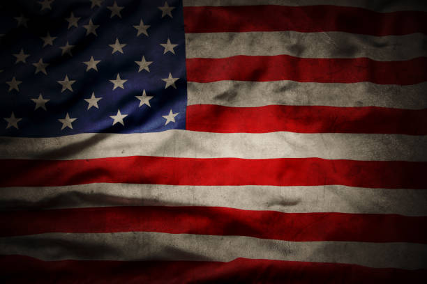 istock Grunge American flag 1169630173