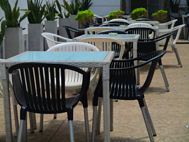 Nicely arranged few tables in a restaurant