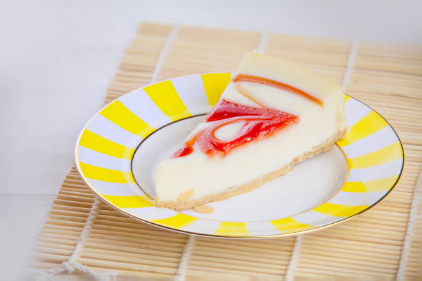 istock delicious cheesecake with strawberries on  plate 1169637278