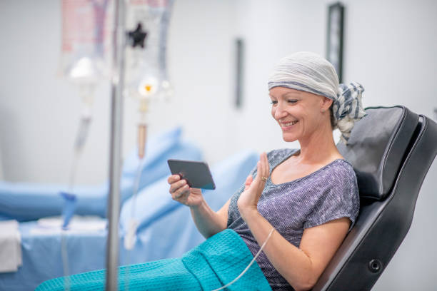 istock Cancer patient in oncology unit 1169640526